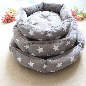 Round Pet Beds - 3 Pattern Soft Sofa