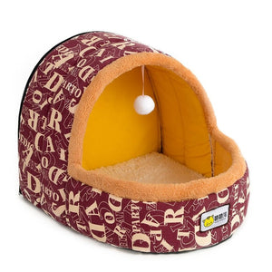 Petshy Warm Soft Cat Cave Bed