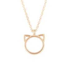 Load image into Gallery viewer, Cat Ears Necklace With Cute Meaningful Quote