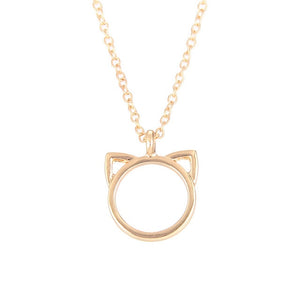 Cat Ears Necklace With Cute Meaningful Quote