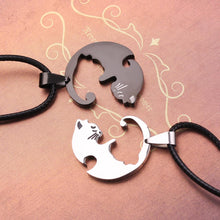Load image into Gallery viewer, Stainless Steel Matching Cute Cat Pendants Necklaces